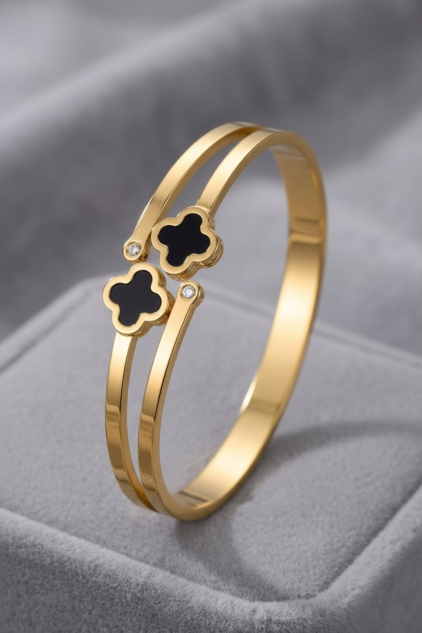 Double Clover Bangle