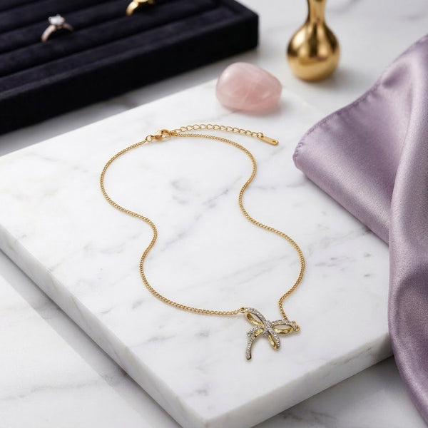 Sparkly Bow Chain
