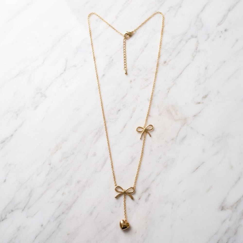 Double Bow Necklace
