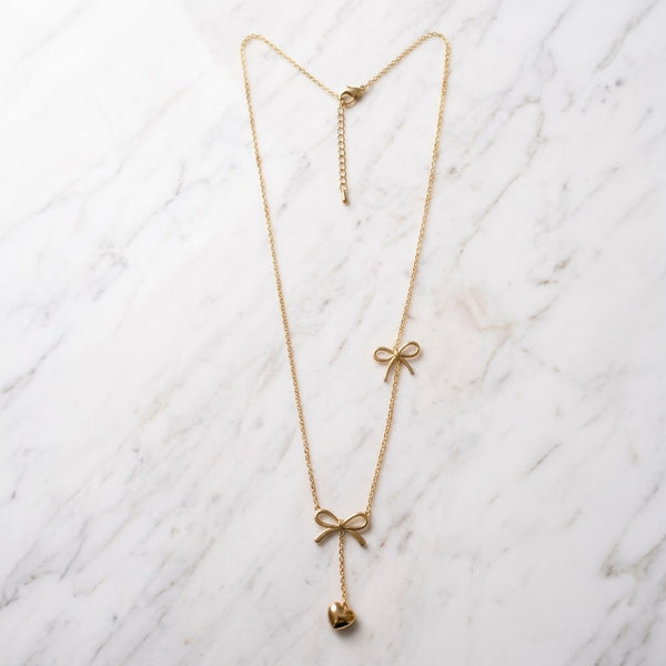 Double Bow Necklace