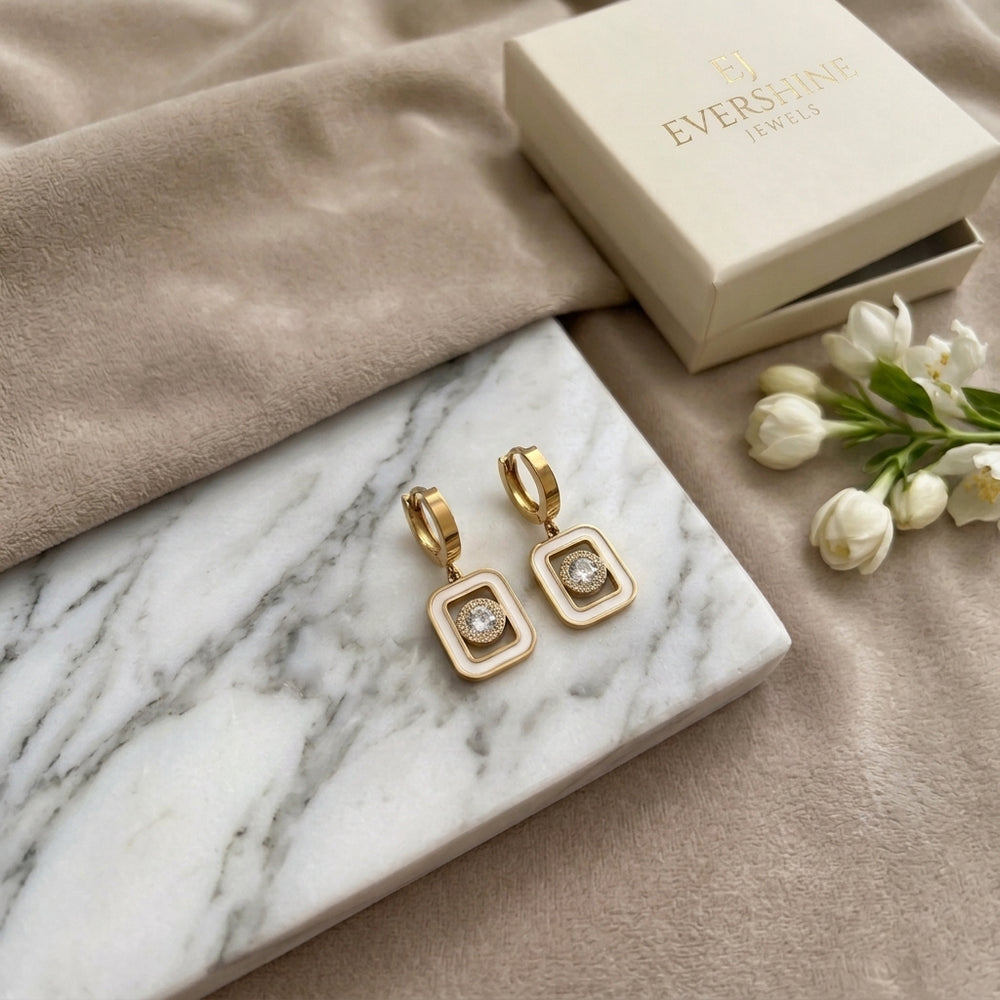 Lumi Square earrings