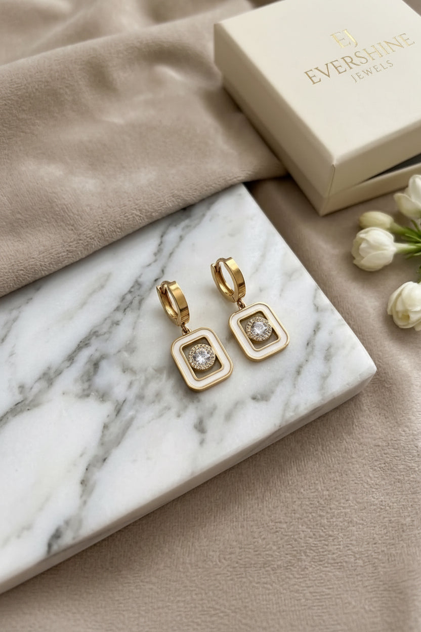 Lumi Square earrings