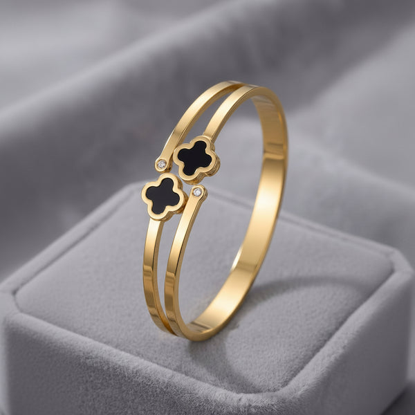 Double Clover Bangle
