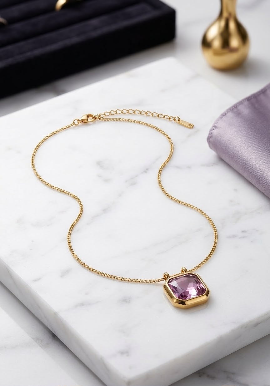 Pink Stone Chain