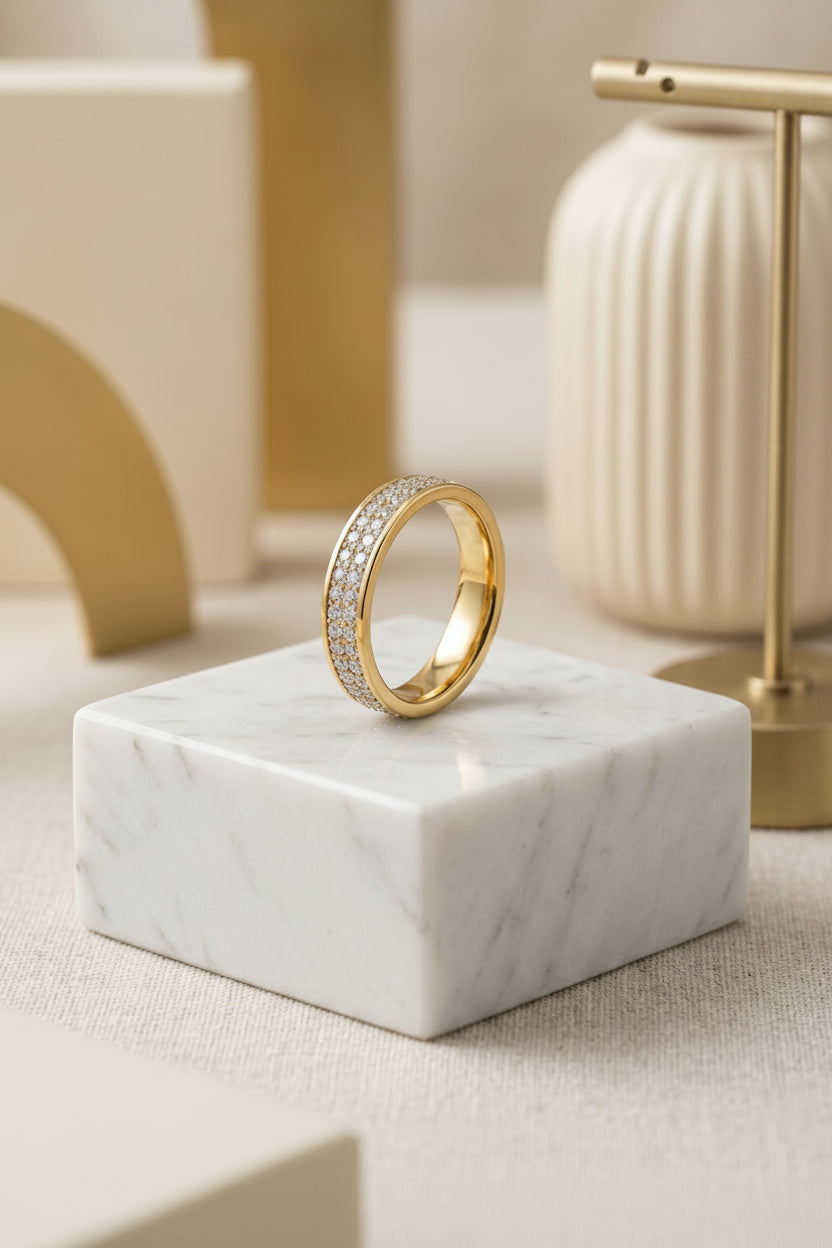 Pave Band Ring