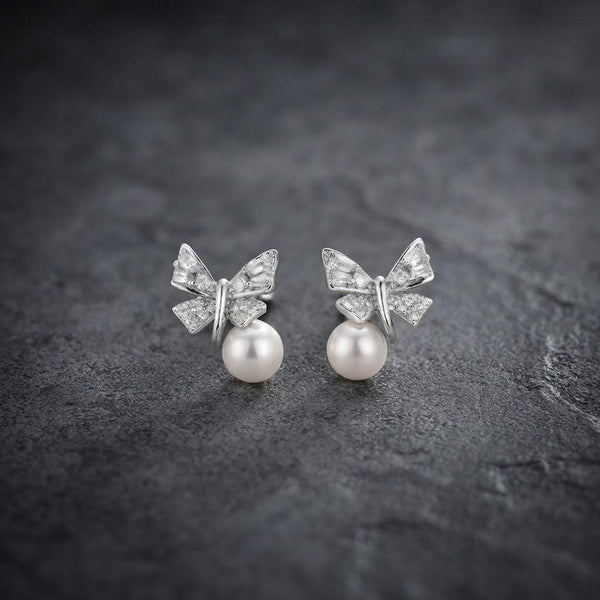 Butterfly Pearl Earrings